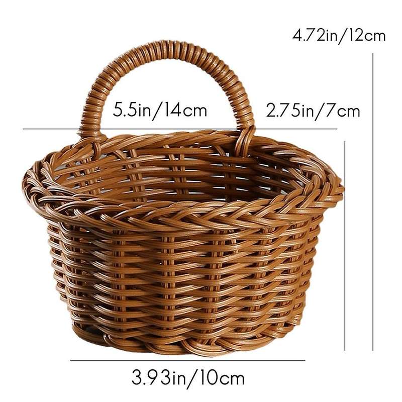 Hanging Woven Rattan Baskets for Planters Garden Decoration Storage