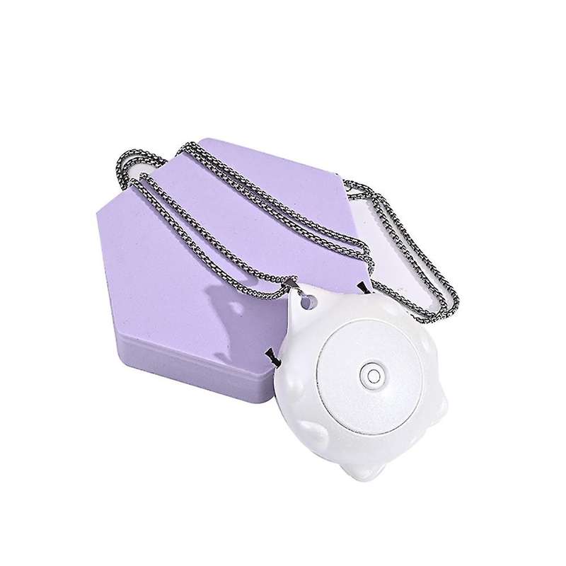 Wearable Air Purifier Negative Ion Generator for Adult Kids White