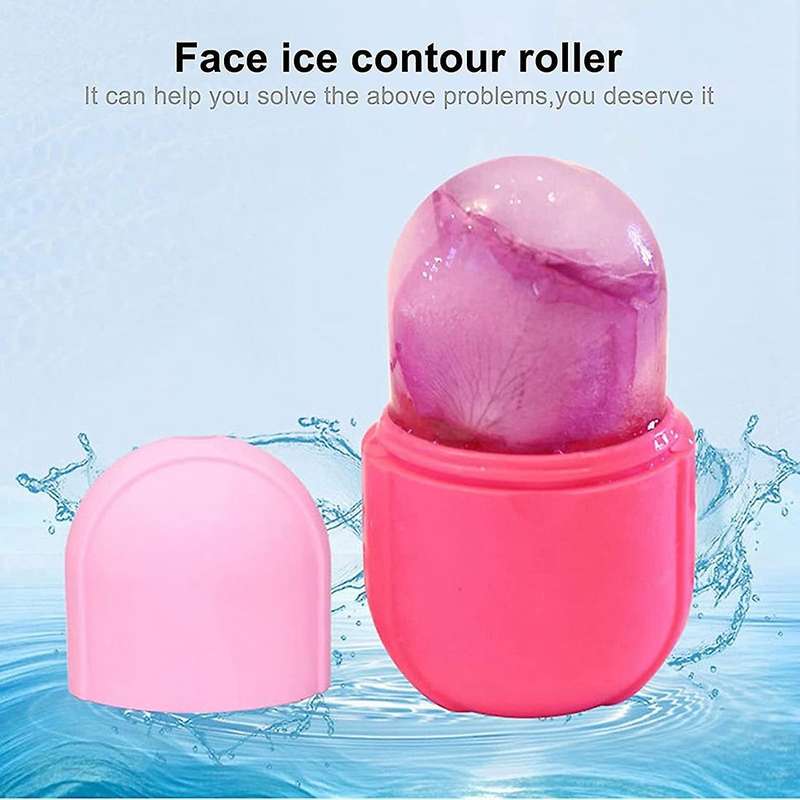 Rolling Ice Deep Contour Repair Skin Silicone Ice Tray Mold Blue