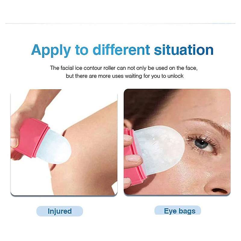 Rolling Ice Deep Contour Repair Skin Silicone Ice Tray Mold Blue