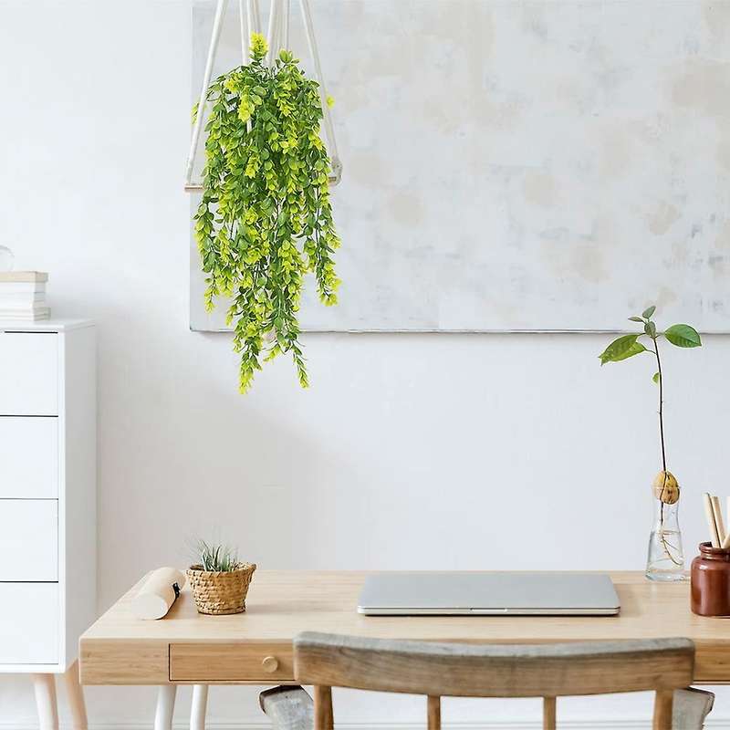 2pcs Artificial Hanging Plants, 32in Fake Hanging Plant A
