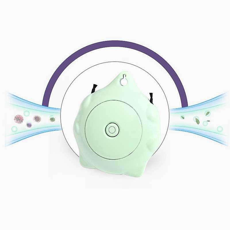 Wearable Air Purifier Negative Ion Generator for Adult Kids Green