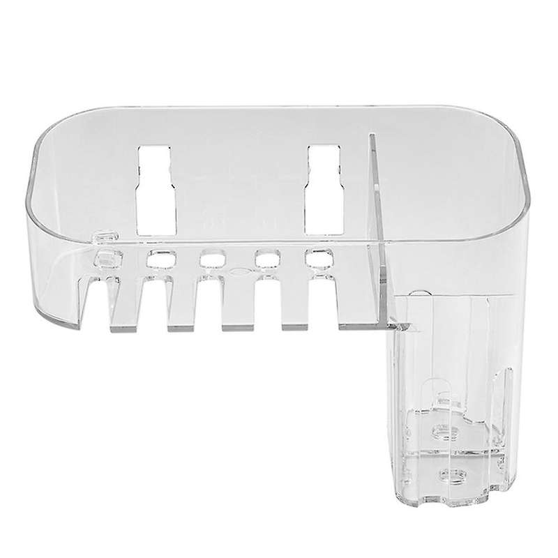 Wall-mounted Transparent Cosmetics Storage Box Plastic Shelves A