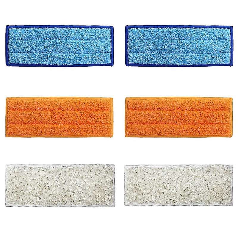 6 Pcs Washable Wet Mopping Pads Damp Pads Dry Pad Cloth