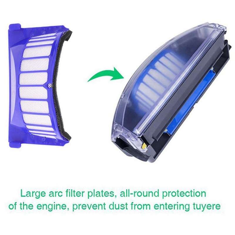 Roller Side Brush Filter Wheel for Irobot Roomba 600 Series 606 610