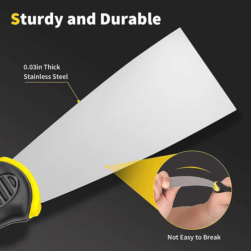 4pcs Putty Knife Set Scraper for Repairing Drywall Removing Wallpaper