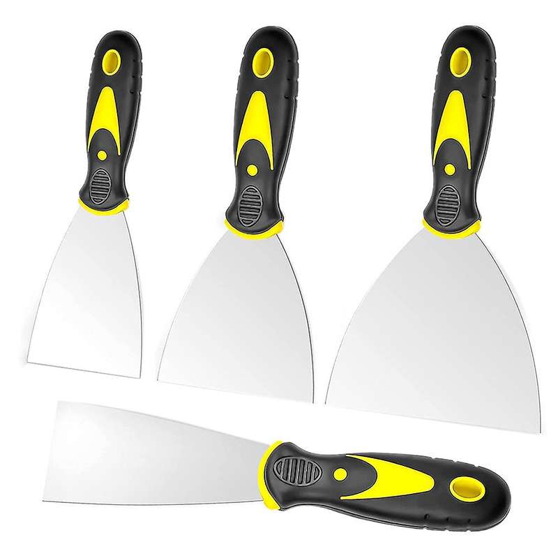 4pcs Putty Knife Set Scraper for Repairing Drywall Removing Wallpaper