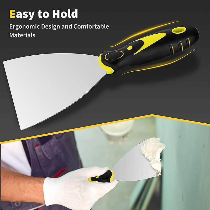 4pcs Putty Knife Set Scraper for Repairing Drywall Removing Wallpaper