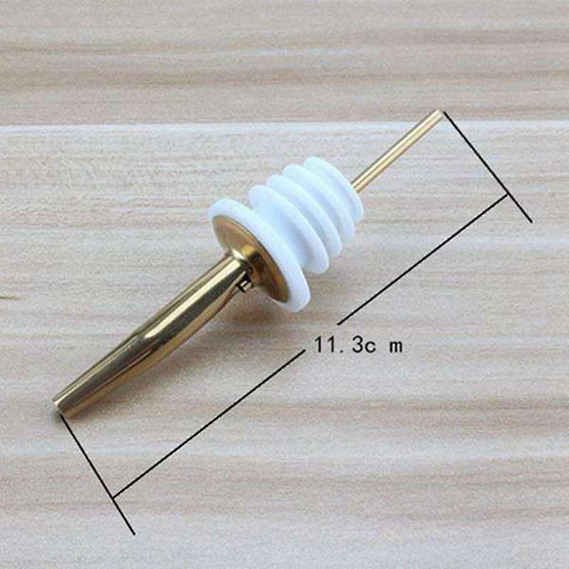 Gold Plated Free Flow Wine Bottle Pour Spout Stopper Wine Accessories