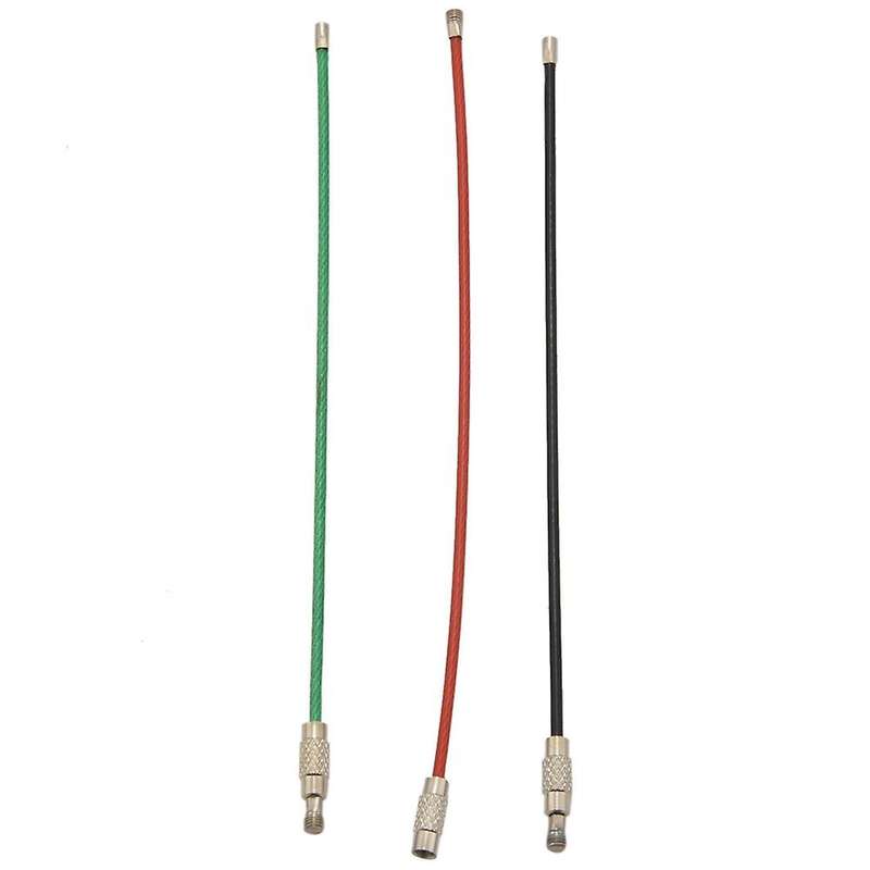 Colored Nylon Coated Stainless Steel Wire Keychains 2mm 6.3 Inches