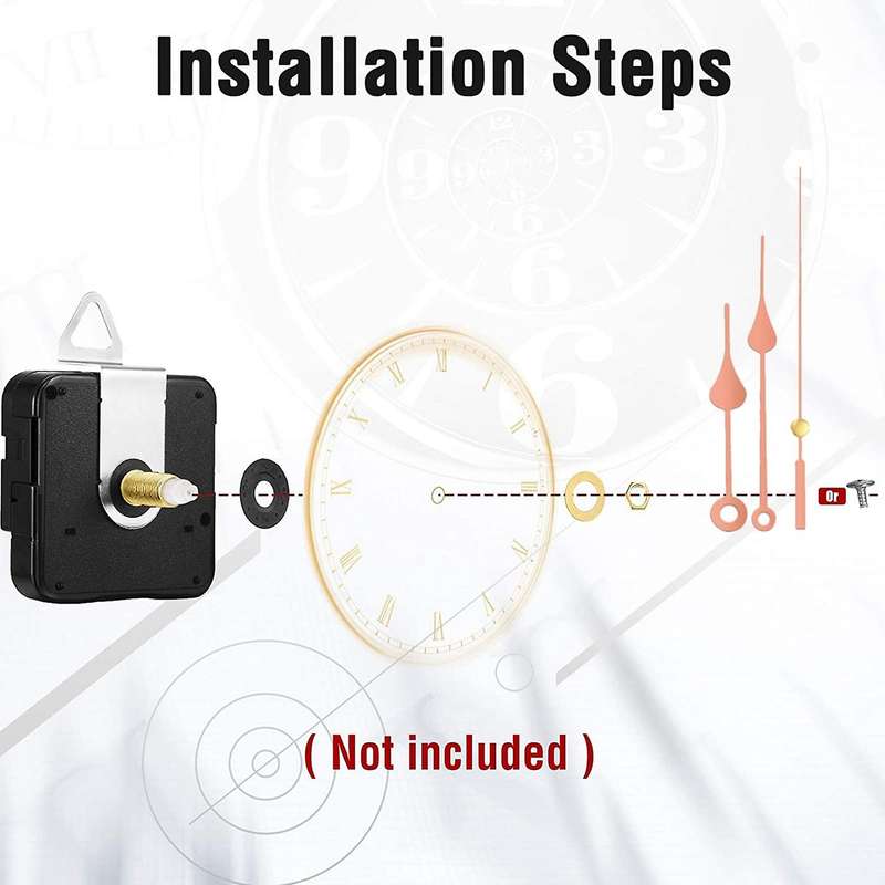 4pcs Clock Movement Motor Kit Quartz Movement Replacement Kit A