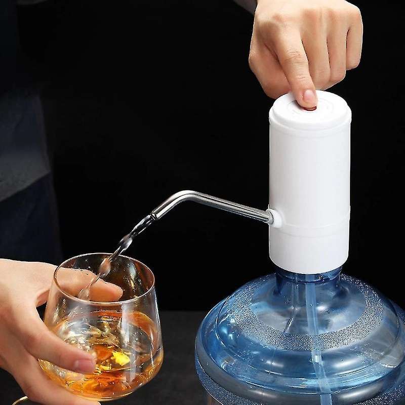 Gallon Water Dispenser Pump Usb Charging for Camping Kitchen (black)