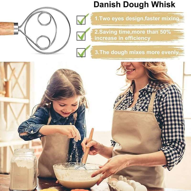 2-piece Danish Dough Mixer Premium Danish Dough Mixer Set