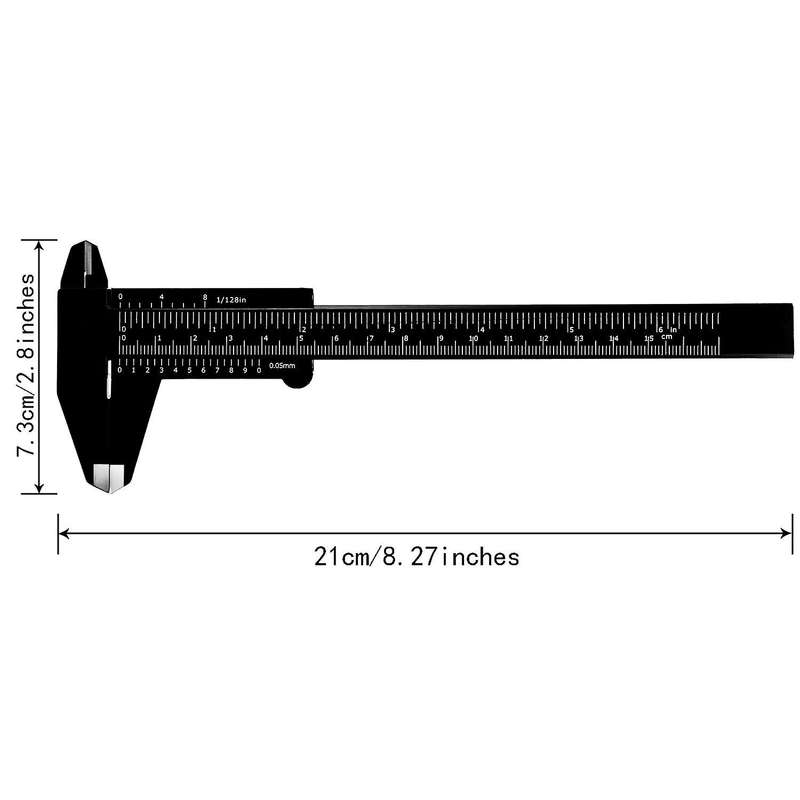10 Pieces 150 Mm Plastic Caliper Vernier Caliper for Student Office
