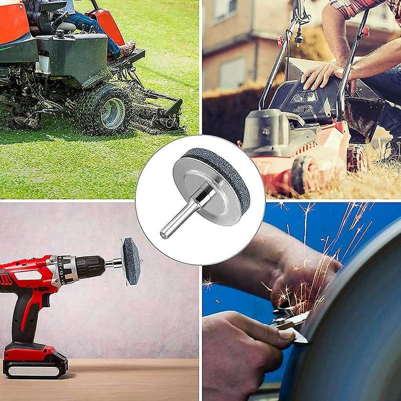 Lawn Mowers Blade Sharpener Tool Sharpener for Power and Hand Drill