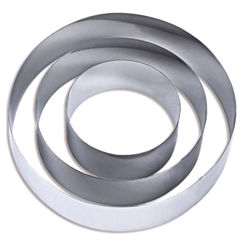 4/6/8 Inch Cake Mold Stainless Steel Baking Tool Set Muffin Ring Diy