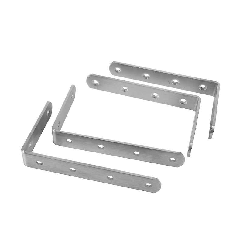 4 Pcs Stainless Steel Heavy Duty "l" Corner Brace Joint Angle Bracket