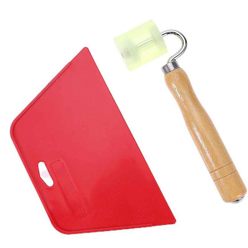 2pcs Smoothing Tool Kit with Flat Stitching Roller for Vinyl Paper