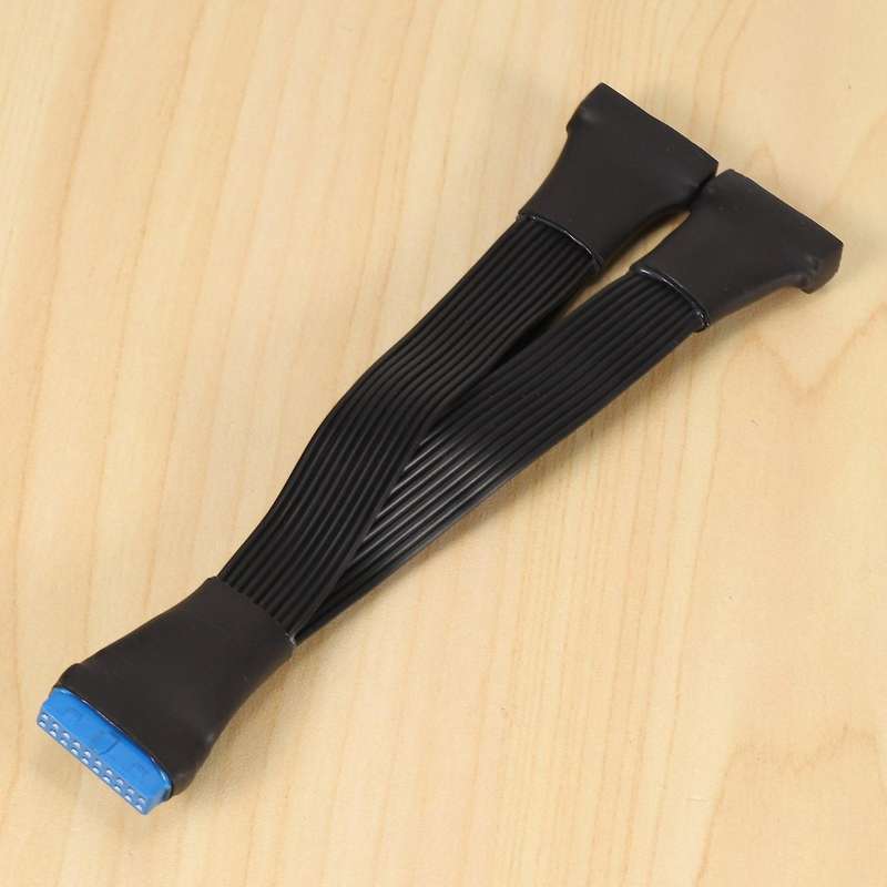 Mainboard Usb3.0 19pin 20-pin 1 to 2 Power Expansion Cable 12cm