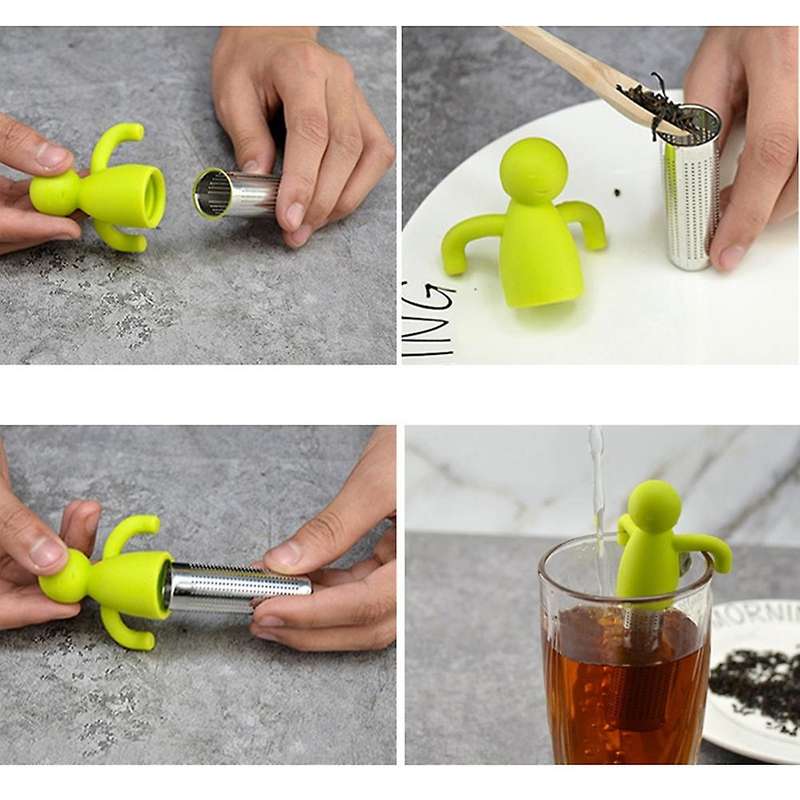 4pcs Ultra Fine Mesh Stainless Steel Tea Infuser Tea Strainer Tools