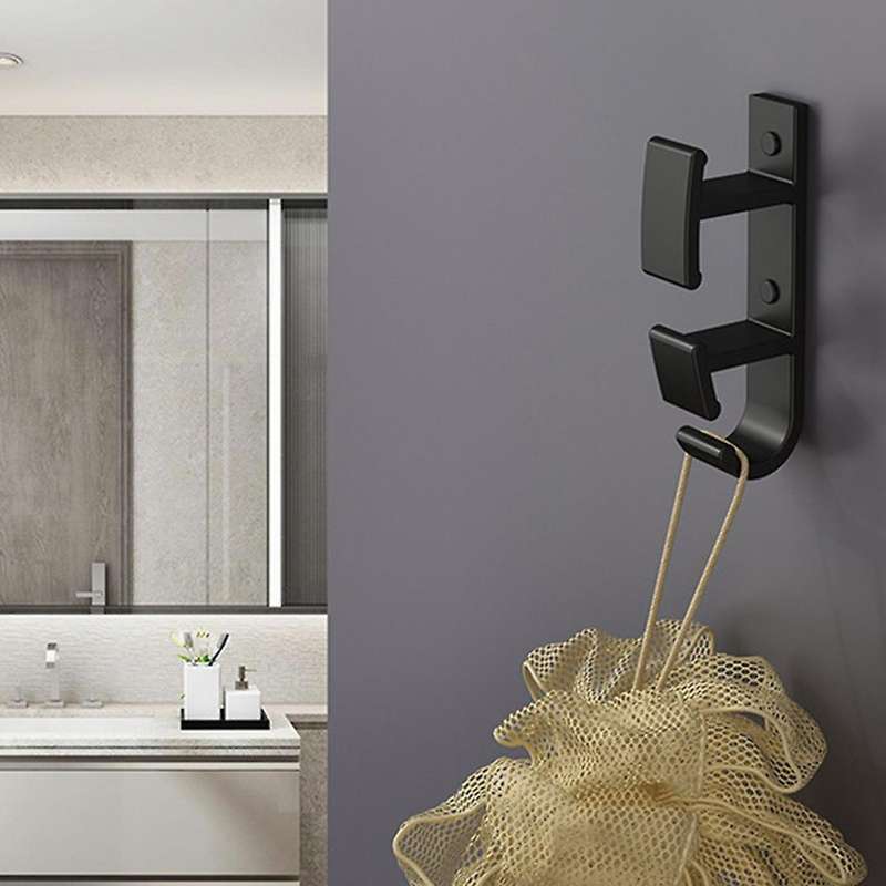2pcs Basin Wall Mount Storage Racks Washbasin Hanger