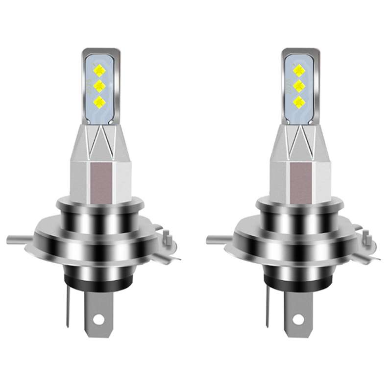 2pcs H4 Led Bulbs Motorcycle Headlight 20000lm 6000k White Light