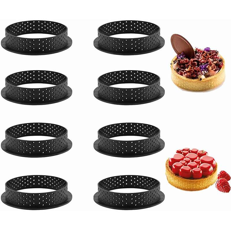 Diy French Dessert Bakeware Cutter Tart Ring Silicone Mousse Circle