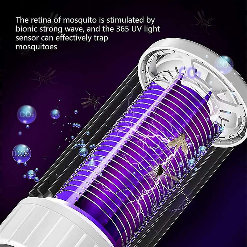 Mosquito Lamp,usb Electric Bug Zapper 360uv Fly Zapper