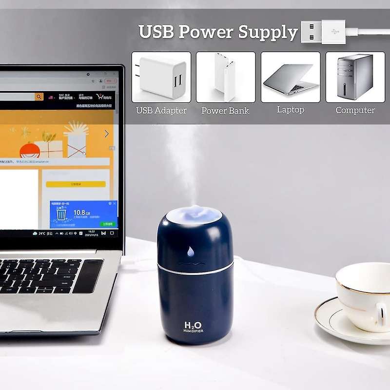 Snow Mountain Cool Mist Humidifier,280ml Usb Humidifier for Office