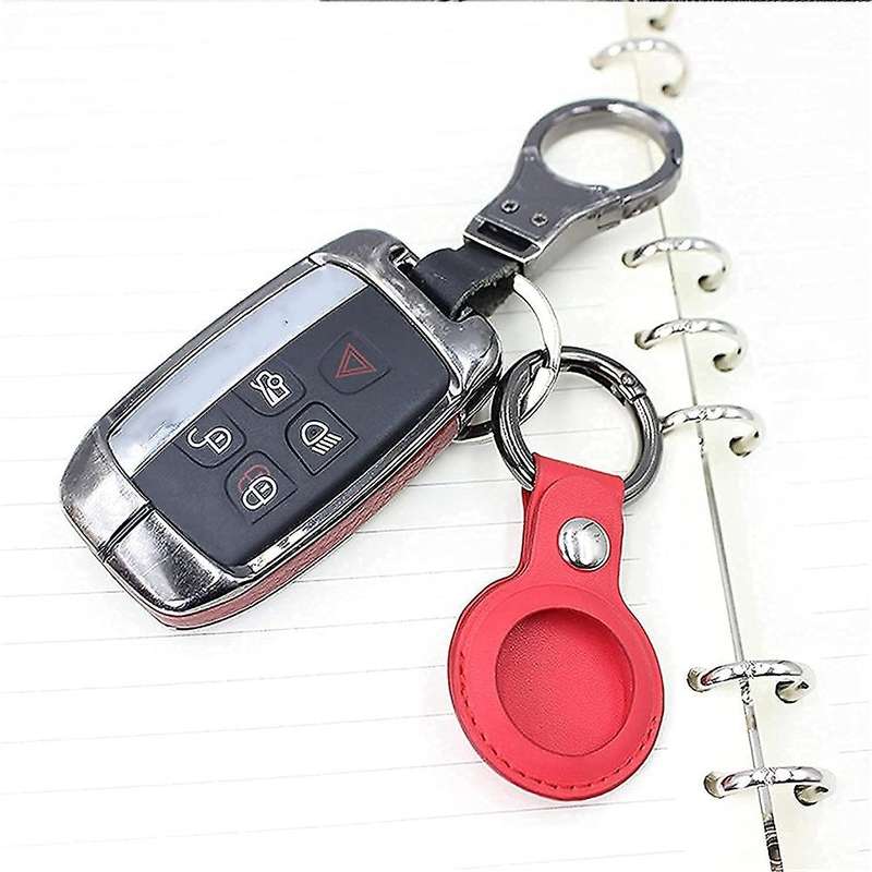 5 Pack Case Compatible for Apple Airtag, Pu Leather Skin Cover