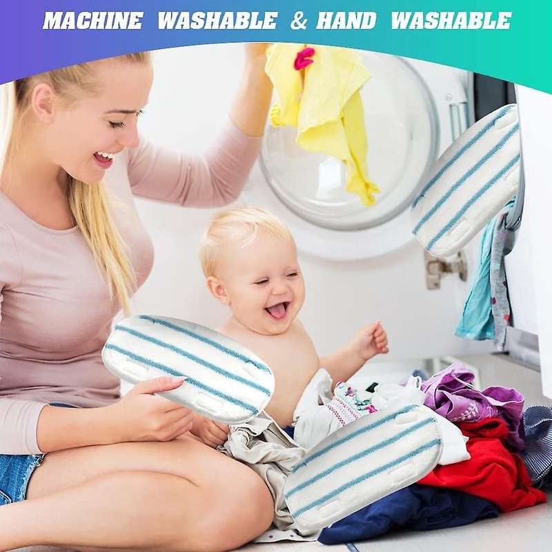6 Pack Microfibre Replacement Steam Mop Cloth Pads