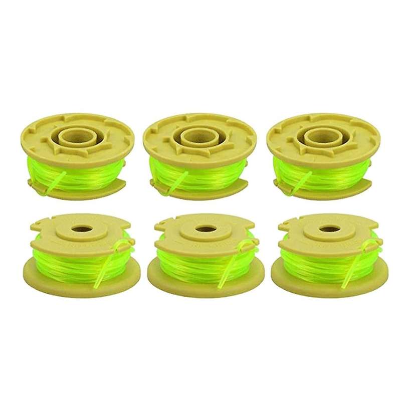 6pack Ac80rl3 Spool Line for Ryobi One Plus 18v 24v 40v Trimmers