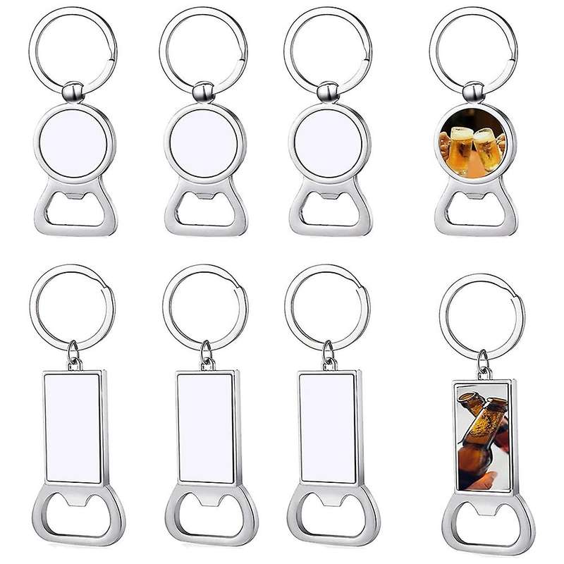 Sublimation Blanks Keyrings Metal Bottle Opener Blank Diy Keychains