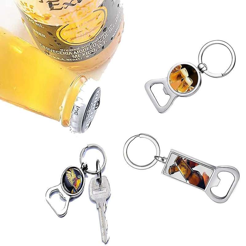 Sublimation Blanks Keyrings Metal Bottle Opener Blank Diy Keychains