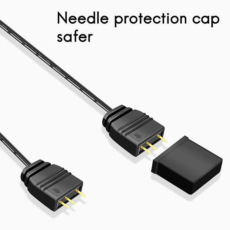 10pcs One to Two Extension Cable 5v 3-pin Motherboard Extension Cable