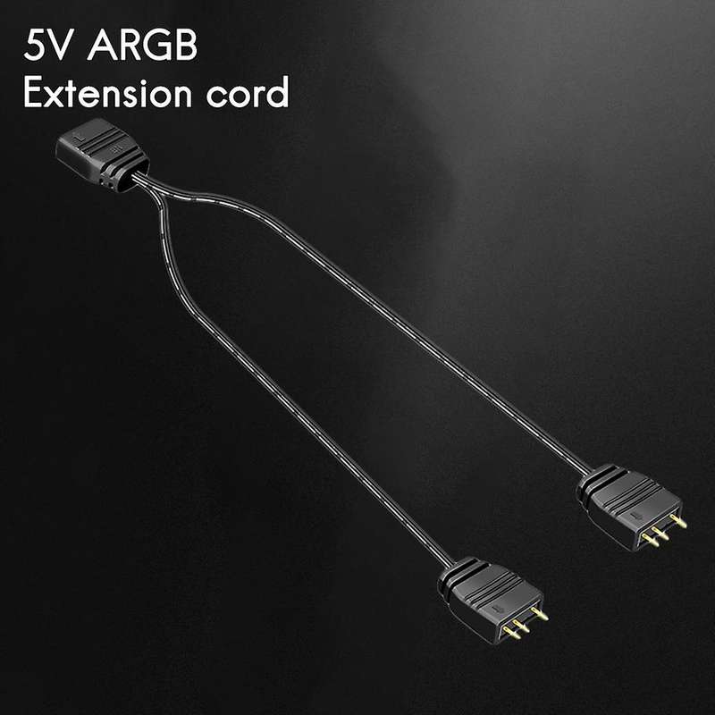 10pcs One to Two Extension Cable 5v 3-pin Motherboard Extension Cable