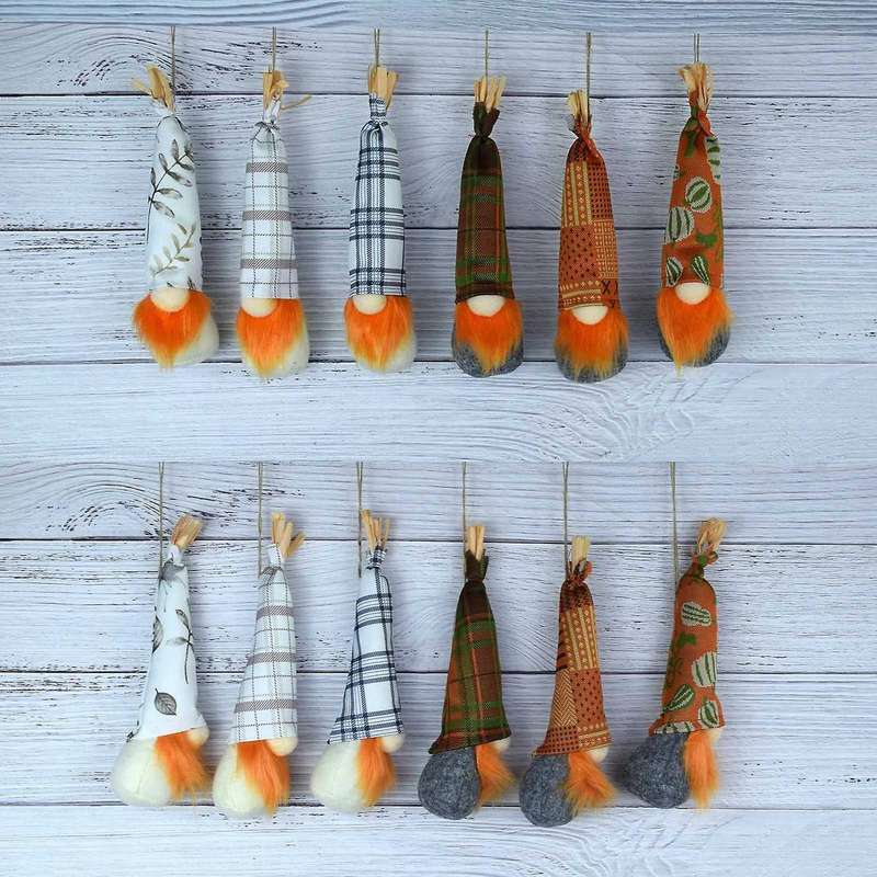 Thanksgiving Day Gnomes Plush Toy for Kids Gifts Ornaments