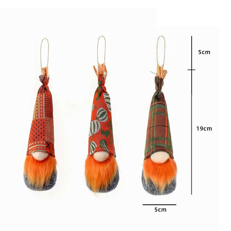 Thanksgiving Day Gnomes Plush Toy for Kids Gifts Ornaments
