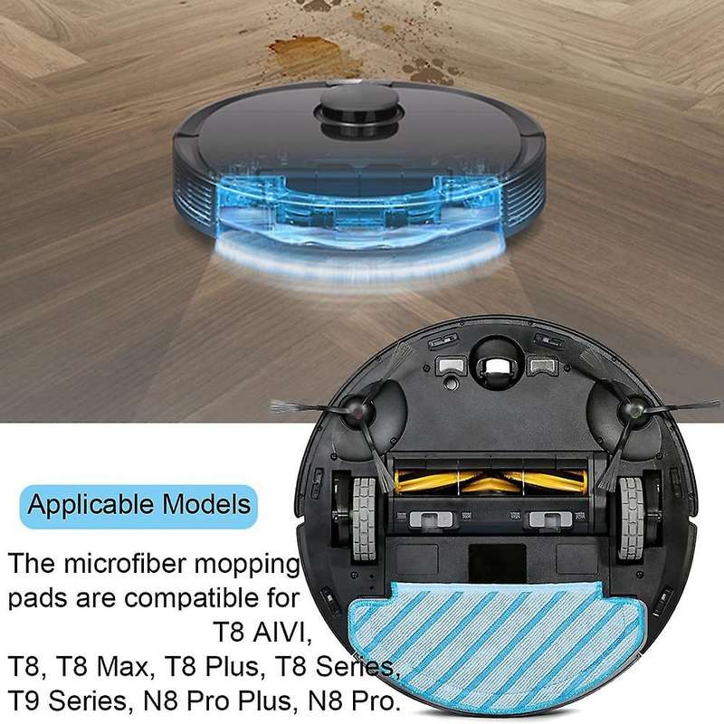 Replacement Mop Cloths for Ecovacs Deebot Ozmo T8 Aivi T8 Max N8