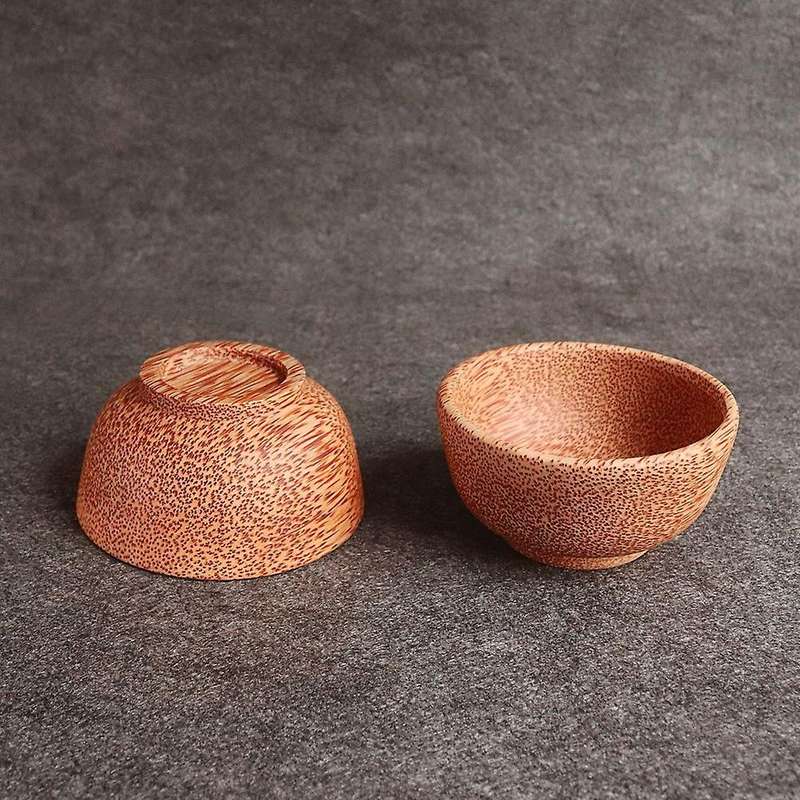 Coconut Bowl Natural Seasoning Bowl Steak Mustard Soy Sauce Bowl
