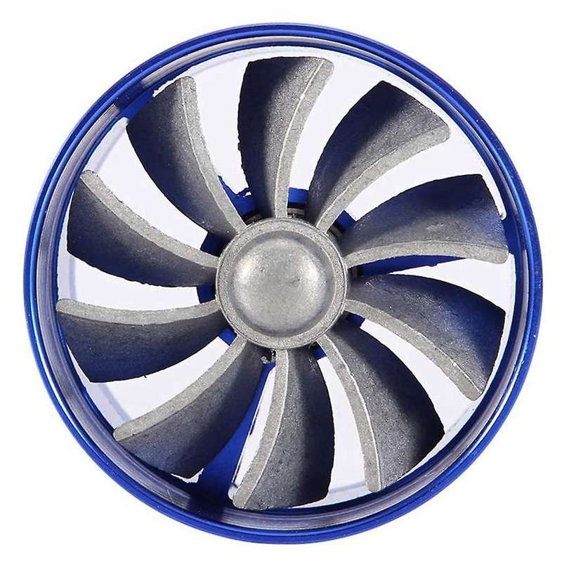 Air Intake Turbo, Car Air Intake Turbonator Single Fan (blue)