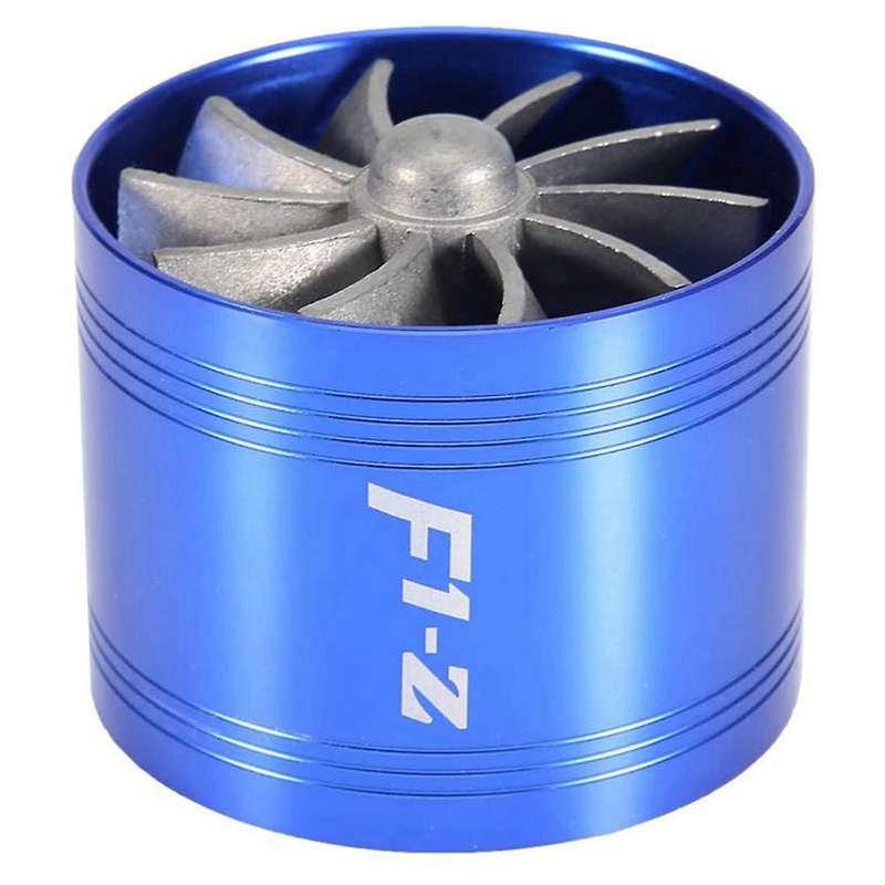 Air Intake Turbo, Car Air Intake Turbonator Single Fan (blue)