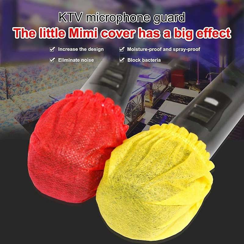200pcs Disposable Microphone Cover,handheld Windscreen (mixed Colors)