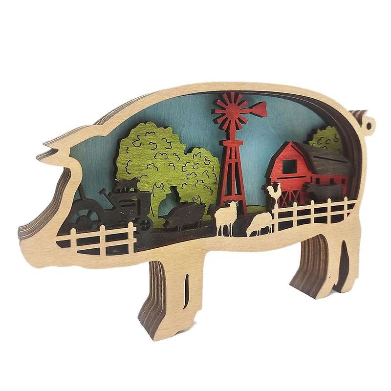 Farm Animals Desk Decoration,decorations for Home,wall Decor(pig )