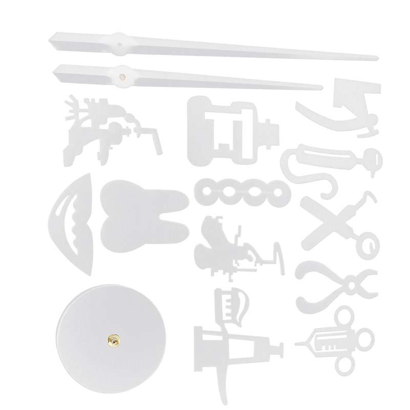 Dentist Diy Giant Wall Doctor Oversized Wall Clock Big Needle Silver