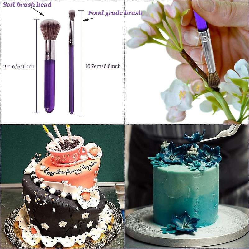 17pcs Cake Decorating Brushes Fondant Modeling Tools
