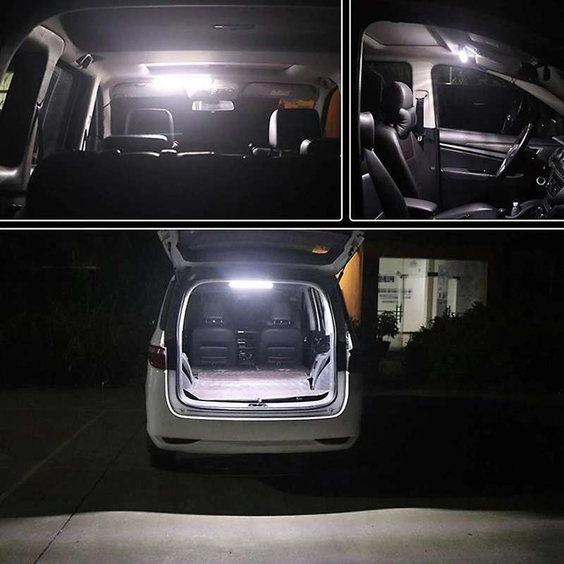 4pcs 30cm 24v 24 Led Car Interior White Strip Light Bar Car Interior