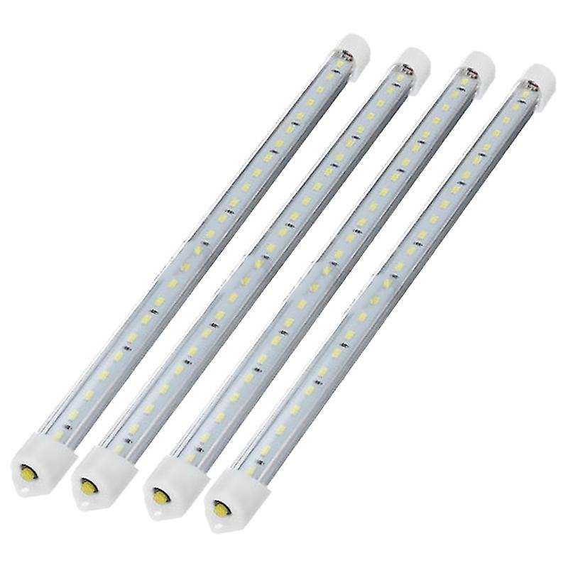 4pcs 30cm 24v 24 Led Car Interior White Strip Light Bar Car Interior