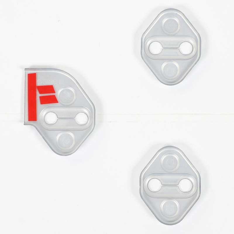 Car Door Lock Protective Decoration Cover Trim,abs Silver
