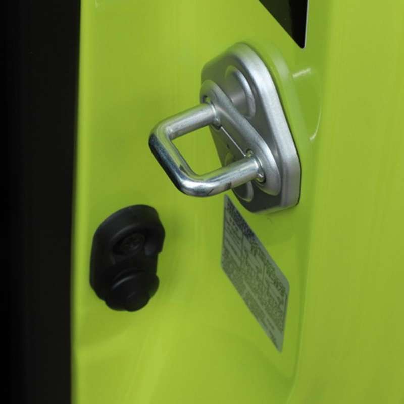 Car Door Lock Protective Decoration Cover Trim,abs Silver